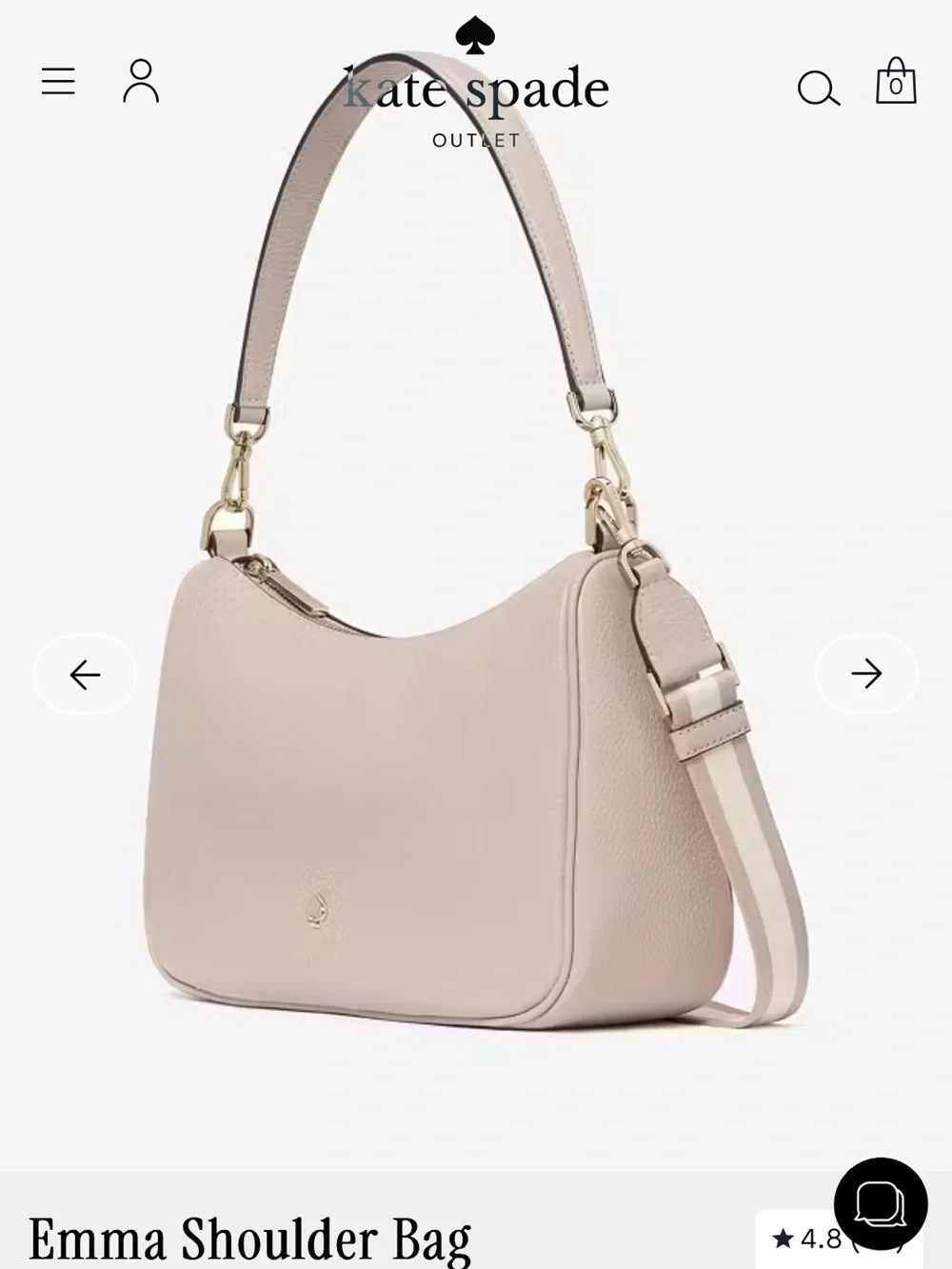 kate spade Emma shoulder bag in Cozy Grey